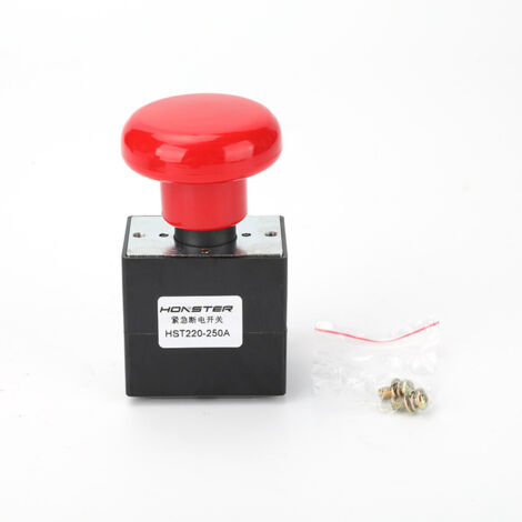 Interrupteur de coupure d'alimentation CC 250 A pour l'alimentation de secours des chariots élévateurs, excavatrices, chargeuses, machines industrielles, etc. (250 A) (1/4)