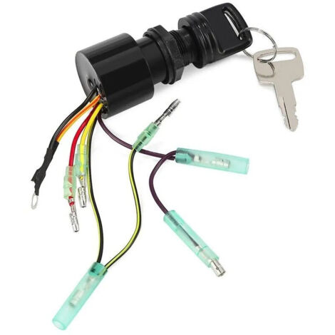 Clé de contact 17009A5 pour boîtier de commande d'accélérateur à distance pour moteur hors-bord Mercury A13 A15 (1/3)