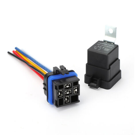 Relais étanche 80 A, 5 broches, 12 V/24 V, adapté aux véhicules, motos et véhicules à énergies nouvelles relais à verrouillage à bobine unique 80 A/12 V, 5 broches (1/4)