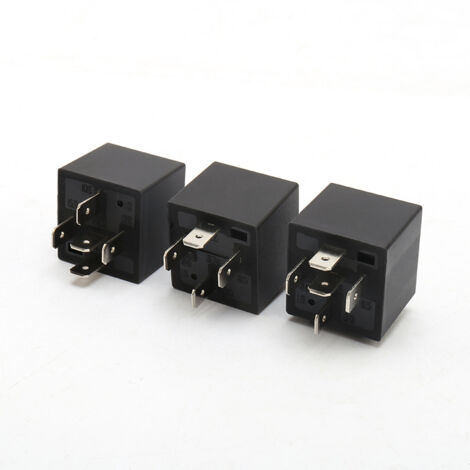 Relais pour véhicules à énergies nouvelles 40A/30A 12V, relais 4 broches 5 broches avec dos nu, dos en fer à l'intérieur de la boîte à fusibles, 12V - quatre broches 40A - (1/4)