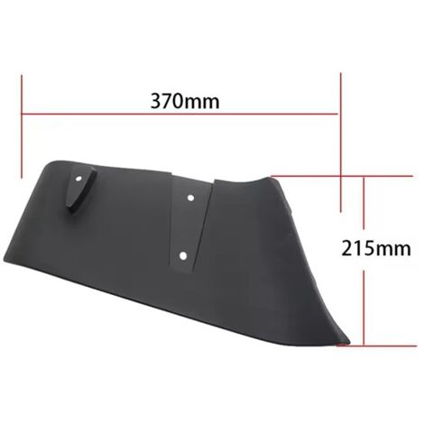 1 paire. Couleur : Noir. Matériau : ABS. Diffuseur d'air de pare-chocs arrière en ABS compatible avec Ford. (1/5)