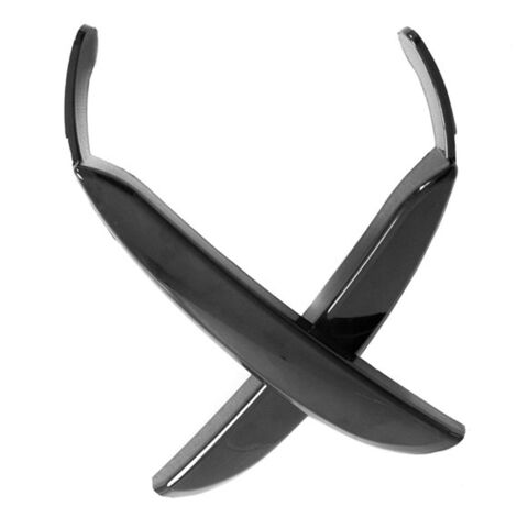 1 Spécifications : Avant droit Couleur : Noir Matériau : Plastique Modification de la garniture canard du pare-chocs avant de voiture A (1/5)