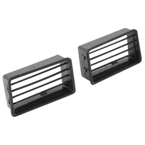 1 paire. Couleur : Noir. Matériau : ABS. Grille d'aération inférieure pour moto, fenêtre de climatisation, fenêtre de ventilation, carénage inférieur. (1/5)
