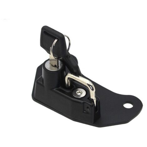 1 exemplaire. Couleur : Noir. Matériau : Alliage d'aluminium. Antivol pour casque de moto, adapté aux zones autochtones. (1/5)