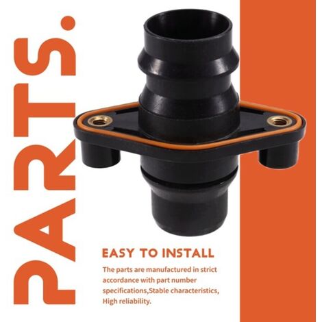 Disponible en 1 couleur : Noir Matériau : ABS Raccord coudé pour durite de liquide de refroidissement automobile 1505074-00-A (1/5)