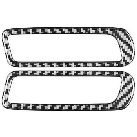 Garniture autocollante en fibre de carbone pour grille d'aération de montant A de voiture (accessoires intérieurs 2021-2022)