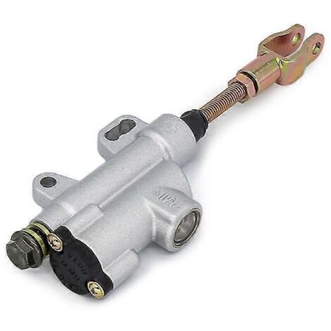 Maître-cylindre de frein hydraulique arrière pour moto tout-terrain, quad et motocross 50cc, 70cc, 110cc, 125cc, 150cc et 250cc - Argent