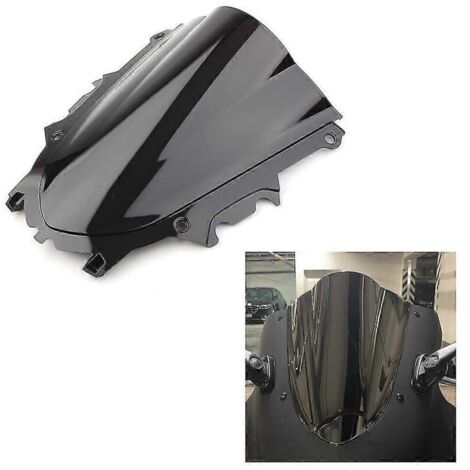Déflecteur de vent pour pare-brise de moto Yamaha YZF R3 2019-2021 / YZF-R3 19-20-21, en plastique ABS noir (1/5)