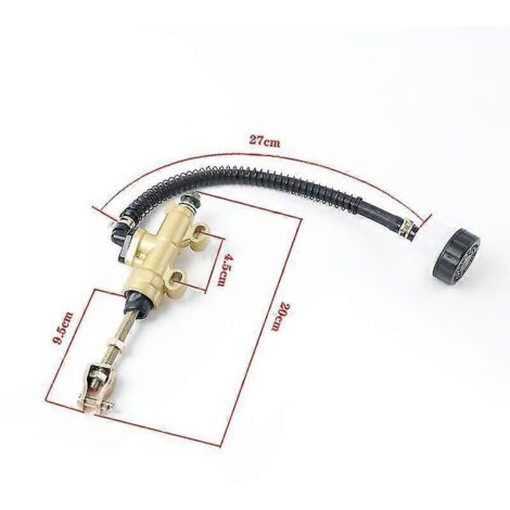 Maître-cylindre de frein hydraulique arrière pour moto, quad, moto tout-terrain, VTT, freins de moto - or