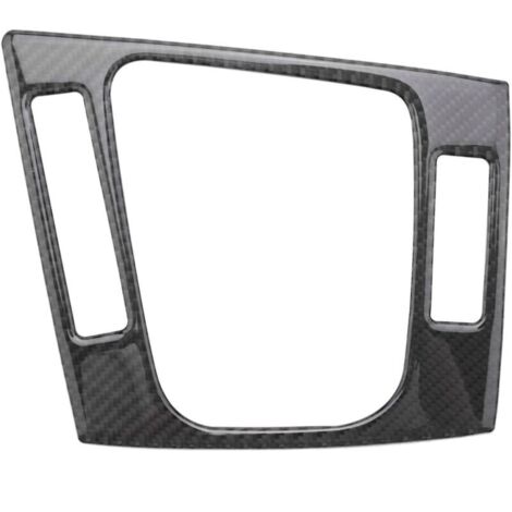Garniture adhésive en fibre de carbone pour panneau intérieur de boîte de vitesses de voiture, compatible avec - Série 3 E46 1998-2005--