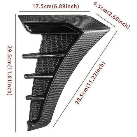 Garniture d'aération latérale pour Corolla Altis Levin 2019 2020 2021, aileron latéral en fibre de carbone ABS Flow C--