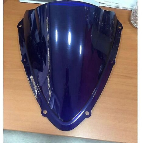 Pare-brise moto pour Suzuki GSX-R600, GSX-R750 et GSX-R K8 (2008-2010), teinte fumée-bleue.