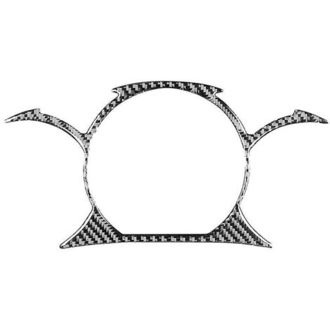 Accessoires intérieurs pour Mercedes-Benz GS 2006-2011 : Garniture autocollante en fibre de carbone pour compteur de vitesse.