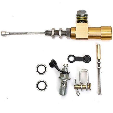 Tige de maître-cylindre d'embrayage hydraulique pour moto, piston de 12,7 mm, pompe de frein, M10x1,25 mm, aluminium usiné CNC, pour motos de motocross et de route - or