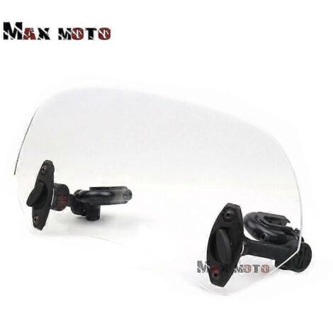 Pour Suzuki V-Strom SV650 SV1000 V-Strom DL650 DL1000 B King Pare-brise réglable, extension de pare-brise, déflecteur de vent verrouillable - Petit modèle transparent