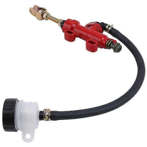 Pompe de frein arrière pour moto, pompe de frein hydraulique à pied arrière pour moto, maître-cylindre de frein arrière modifié, pièces détachées pour moto - rouge