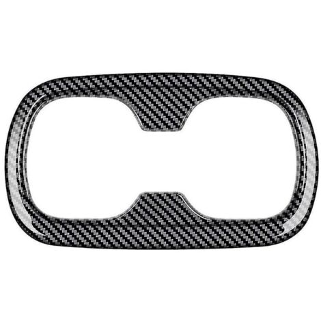 Cadre de décoration en fibre de carbone pour porte-gobelet arrière de voiture, compatible avec Corolla 2021 2022 (conduite à droite)