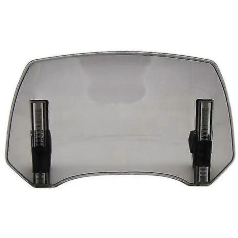 Compatible avec BMW R1250GS, R1200GS Adventure et R1250GS LC Adventure : déflecteur de pare-brise universel réglable, extension de pare-brise et aileron – teinte fumée claire