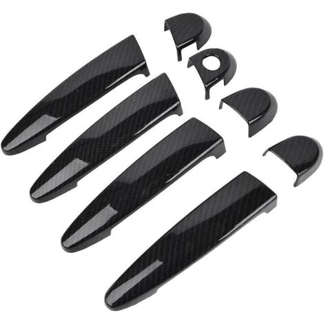 Garniture de poignée de porte extérieure en fibre de carbone pour - Série 1 2 3 4 E87 E90 E91 E92 E93 F30 X--