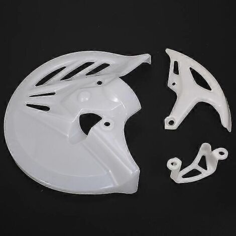 Protection de disque de frein arrière pour moto Honda XR CRF 250, 250F, 450X et CRF450R (blanc)