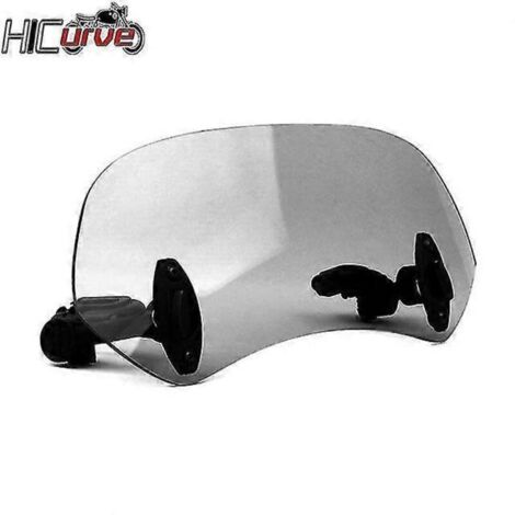 Pour Loncin Voge 500 Ds 300rr 180rr 300ds 500ds 650ds : Déflecteur de pare-brise réglable, extension de pare-brise, aileron, verrouillable – Petit modèle fumé