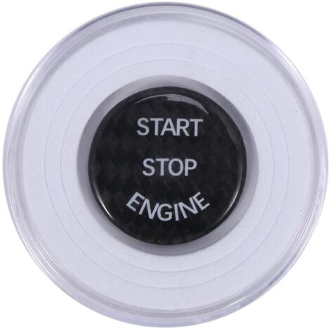 Cache décoratif en fibre de carbone pour bouton de démarrage/arrêt de moteur de voiture E90 E46 E39 E36 E60 F30 F10 E87 E--