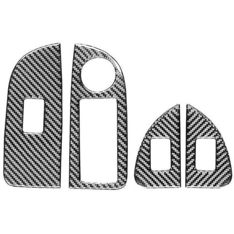 Accessoires autocollants pour panneaux de commande de portières de voiture en fibre de carbone (2015-2023)