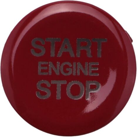 Cache-bouton ABS pour démarrage/arrêt moteur de voiture Giulia Stelvio 2017-2018 (rouge)