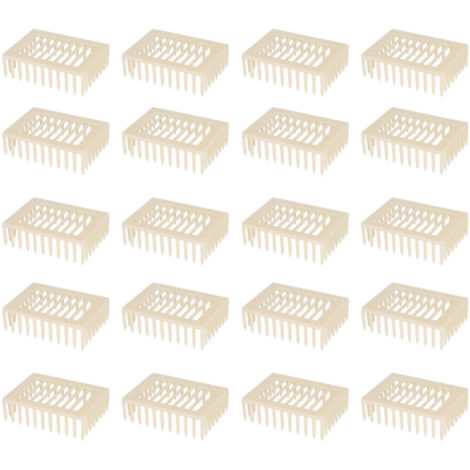 Lot de 20 boîtes carrées en plastique pour l'élevage de reines, outils apicoles. - AquaForge