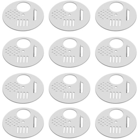 Porte d'entrée de ruche (12 pièces) Disques à abeilles en acier inoxydable - AquaForge