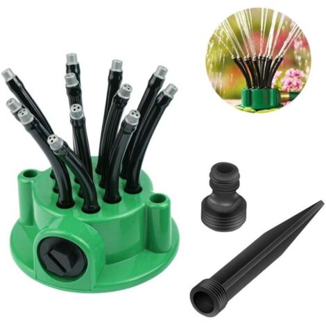 Douche de jardin automatique à plusieurs têtes à 360 degrés - Outils de jardin-AquaForge