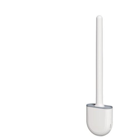 1 brosse de toilette avec support en TPU blanc-AquaForge