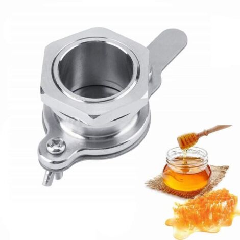 Seau extracteur de miel en acier inoxydable avec vanne à bille pour robinet à miel - AquaForge