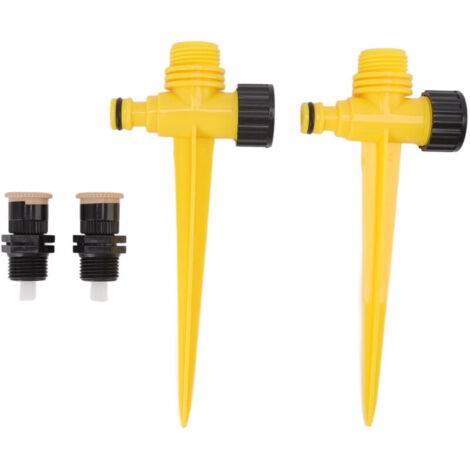 Lot de 2 têtes d'arrosage McGonagall rotatives à 360° pour irrigation goutte à goutte et refroidissement écologique.-AquaForge