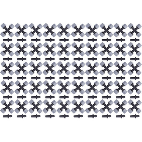 Lot de 50 buses de pulvérisation d'eau à 4 sorties pour jardinage, agriculture et serres, couleur grise. - AquaForge
