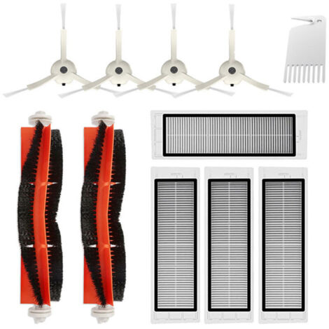11 pièces Accessoires compatibles avec l'aspirateur Xiaomi Brosse latérale Pierre-AquaForge (1/4)