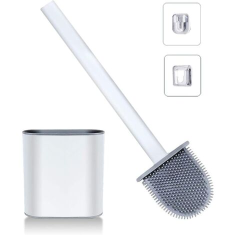 Brosse WC en silicone, nettoyage en profondeur des toilettes-AquaForge