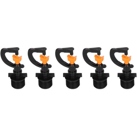 Lot de 5 buses de pulvérisation rotatives à filetage mâle G1/2 pour l'irrigation de jardin-AquaForge