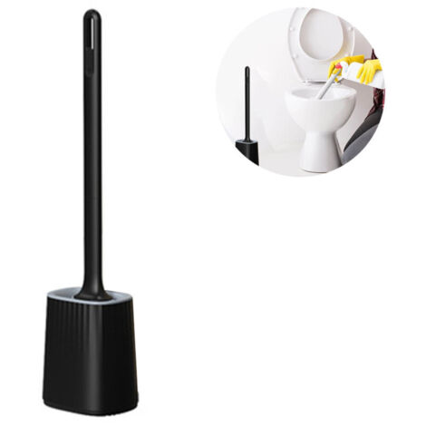 Brosse de toilette multifonctionnelle améliorée, brosse flexible trois-en-un-AquaForge