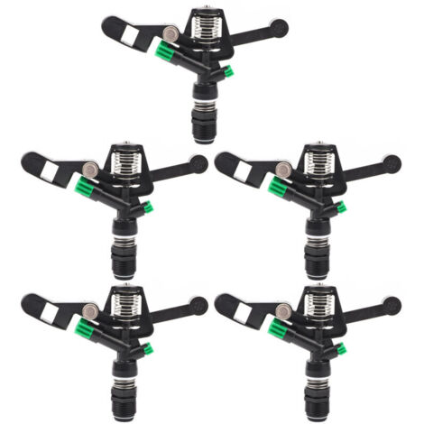 Lot de 5 buses d'arrosage rotatives inclinables à filetage interne DN20 3/4 po pour l'irrigation de jardin et de pelouse-AquaForge