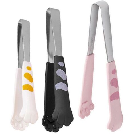 Ensemble de 3 pinces à barbecue en forme de patte de chat, multifonctionnelles, pour griller et cuisiner en extérieur. Accessoires pratiques - AquaForge (1/3)
