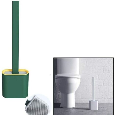 Brosse de toilette créative en silicone MTUPOC avec support mural KLB-AquaForge
