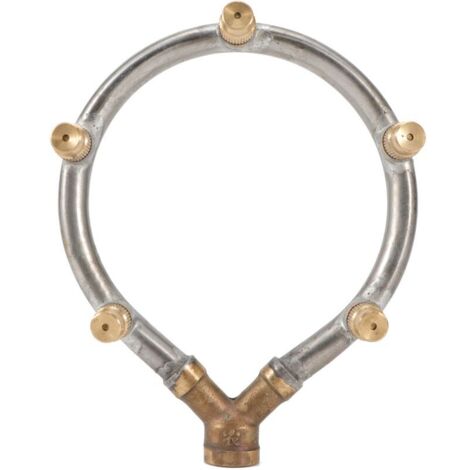 Arroseur circulaire à brumisation réglable à 5 têtes avec filetage femelle G1/4" pour l'arrosage du jardin-AquaForge
