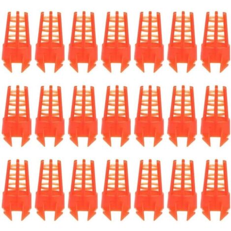 Lot de 60 cages à reines avec couvercle de protection et accessoires pour cellules royales. - AquaForge