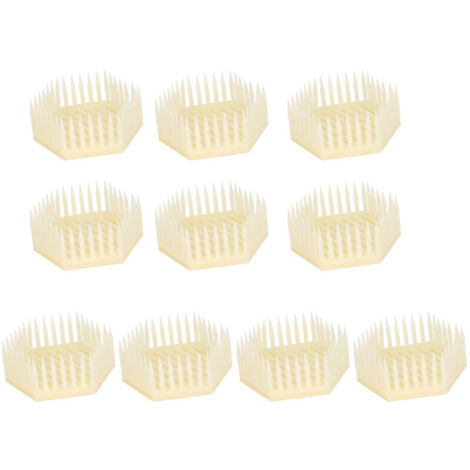 Ensemble de 10 accessoires apicoles, comprenant des outils et du matériel hexagonaux pour reines. - AquaForge