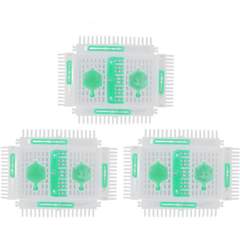 Lot de 3 boucles à goupille en plastique pour cages à reines, housse d'outils apicoles, accessoires pour matériel apicole - AquaForge