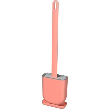 Brosse de toilette en silicone avec base-AquaForge