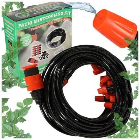Tuyau d'arrosage brumisateur de jardin de 20 m avec 20 buses réglables-AquaForge