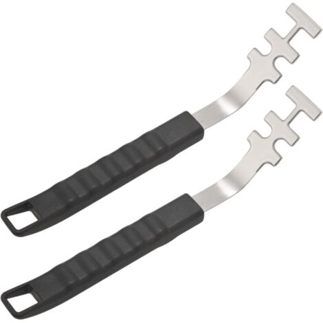 Pince à griller en acier inoxydable - Pince résistante à la chaleur, poignée ergonomique antidérapante, protection contre les brûlures - AquaForge (1/5)