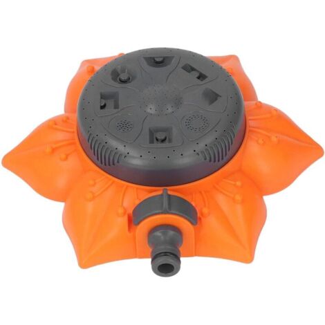 Arroseur de pelouse multifonctionnel automatique à 360° en ABS, système d'arrosage de jardin, durable, léger et portable, 19 x 19 x 5,5 cm-AquaForge